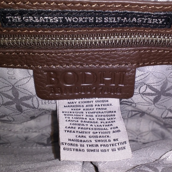 Bodhi dark brown leather clutch chain shoulder bag - Picture 3 of 8